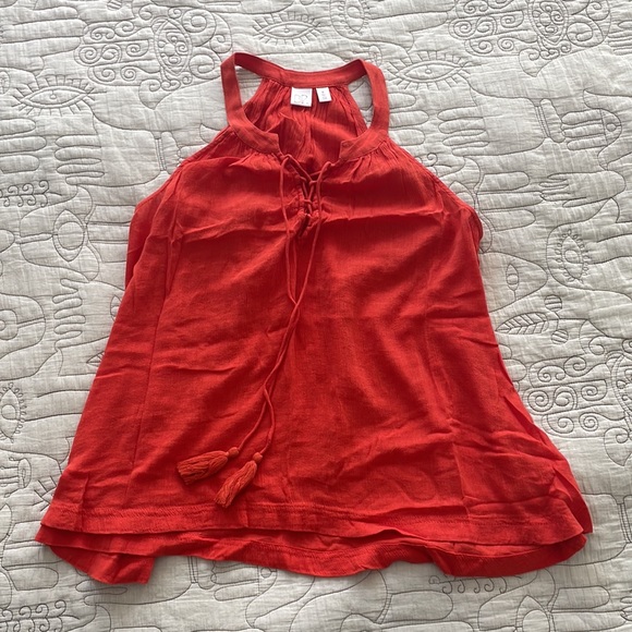 BP Peasant Top in Orange - Picture 2 of 4